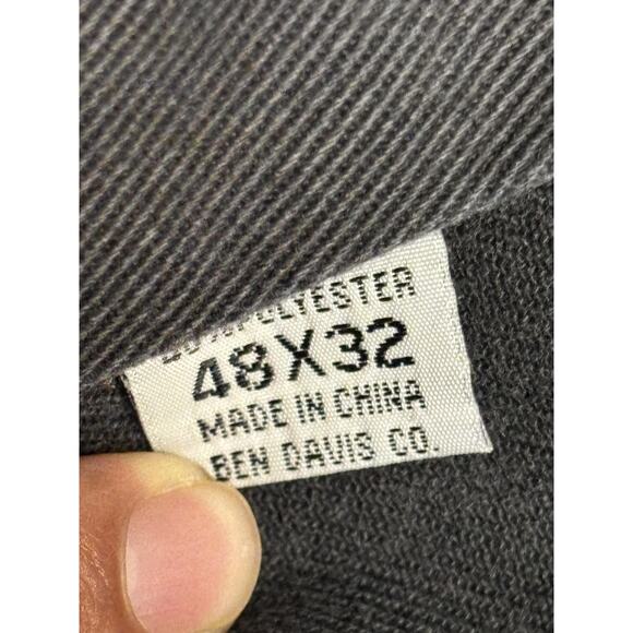 Ben Davis Pants Mens 48x30 Charcoal Twill Workwear Plenty Tough Patch Gray - Picture 6 of 9